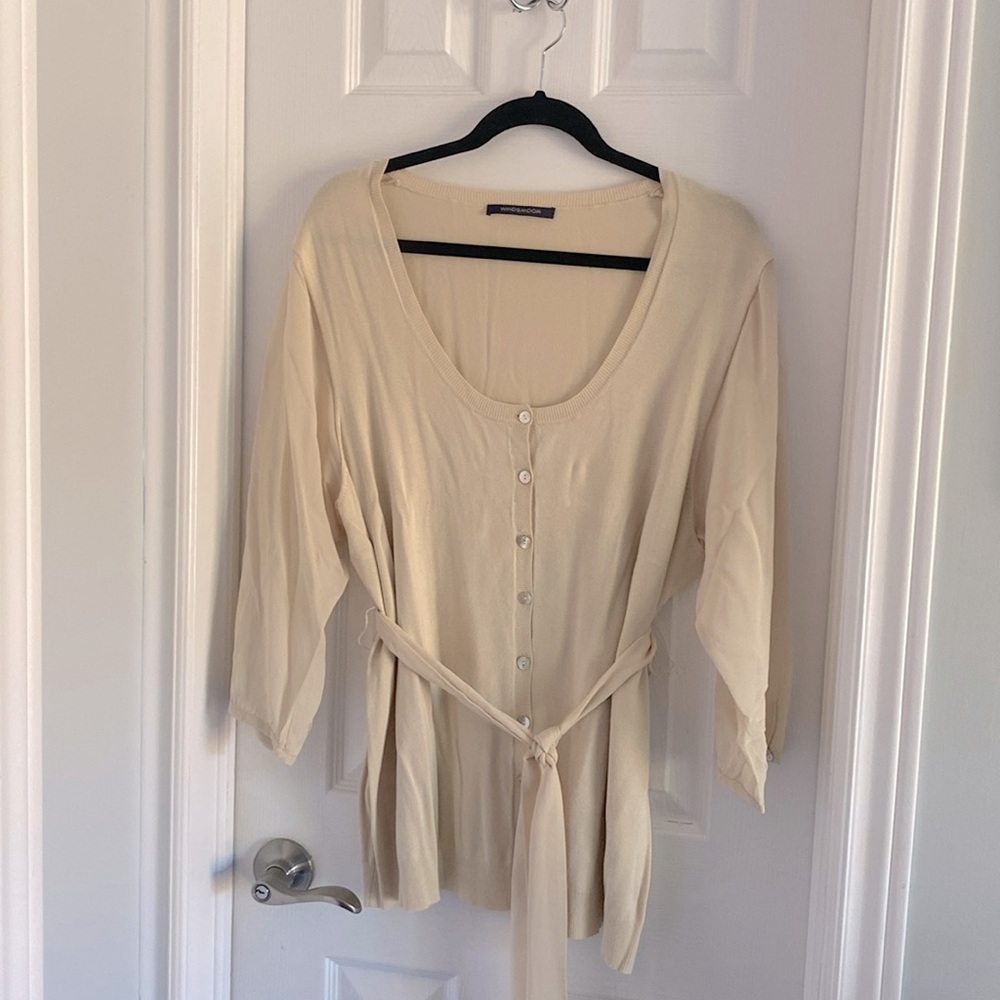 Never worn! Jersey top with 100% Silk